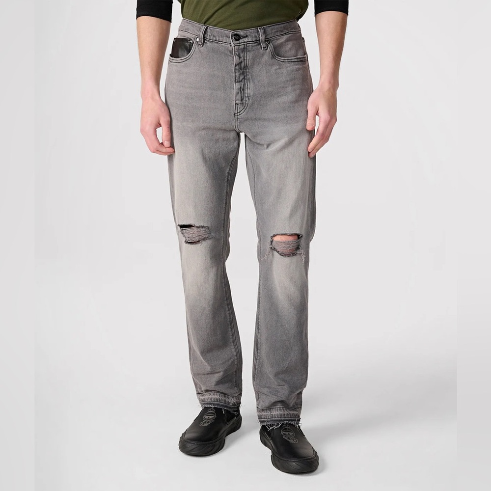 Karl Lagerfeld Paris: Distressed Bootcut Jeans